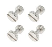 eMagTech 4 Tornillos Ranurados de Acero Inoxidable para Placa de Liberación Rápida de Trípode de Cámara de 3/8-16,2"