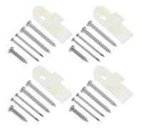 eMagTech 4PCS Mini Pestillo de Empuje para Gabinetes Hebilla de 32,5mm x 10,7mm con Tornillos para Barcos Campistas Muebles de Cocina Accesorios de Bloqueo de Resorte Automático