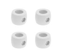 eMagTech 4Uds Barras Portería Anillo de Tope Anillo de Ajuste Anillo de Tope de Varilla Hueca Posicionador de Varilla de Portería de Plástico para Postes Telescópicos de 5/8 Pulgadas15,9mm