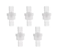 eMagTech 5 Piezas 3/8 Pulgadas (10mm) Válvula de Retención Unidireccional de 43,24x20,2mm Válvula de Retención Antirretorno de Polipropileno para Sistemas Neumáticos de Agua Combustible Aceite