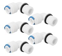 eMagTech 5 piezas de rosca macho de 1/4 a conector de codo de 90° de 1/4, accesorios de ajuste a presión para instalar carcasas de filtro de repuesto, sistemas de filtración de agua por ósmosis