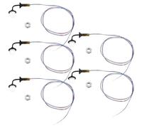 eMagTech 5 Piezas Lámparas de Pared LED Modelo Escala 1:87 Luces de Pared para Exteriores Modelo Reemplazos de Luz de Calle para Modelos de Ferrocarriles Jardines en Miniatura Patios Paisajes 3V