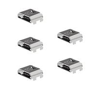 eMagTech 5 Piezas Puerto de Carga de Conector de Base Micro USB Conector de Bloque de Puerto de Carga de Repuesto Compatible con Samsung Galaxy Tab A/Tab E/Core Prime