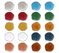 eMagTech 50 botones de ropa de 21 mm con vástago de plástico, botones de adorno de forma irregular, cierre de decoración para costura, gabardina, cárdigan, bricolaje, manualidades, colores mixtos