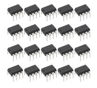 eMagTech 50 Piezas de Amplificador Operacional LM358N Chip IC de Amplificador Operacional Dual de Baja Potencia de 8 Pines para Computadora Teléfono Móvil Calculadora Color Negro