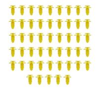 eMagTech 50Pzs Tarjeta Puerta Umbral para Placa Protección Pieza Repuesto para Automóvil Amarillo EKM100270 EYC000380 Compatible con Rover 200 25 45 75 Compatible con MG ZT ZS ZR