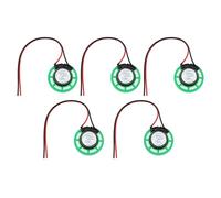 eMagTech 5Pcs Minialtavoces de Juguete Altavoz Magnético de Repuesto Interno 8 Ohmios 0,5 W para Juegos Electrónicos de Bricolaje Cable de 26 Mm Longitud de 100 Mm Color Verde