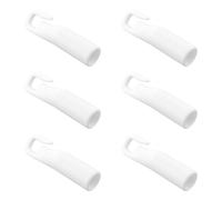 eMagTech 6 ganchos verticales de punta de varita ciega de 50 mm POM para sistema de riel de cortina de oficina en casa