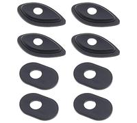 eMagTech 8 adaptadores de intermitentes delanteros y traseros para motocicleta, color negro, compatibles con Honda MSX125 MSX125SF CBR600RR CBR900RR CBR1000RR