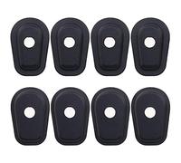 eMagTech 8 adaptadores de señal de giro para motocicleta delantero, color negro, compatible con Kawasaki ZX6R ZX7R ZX9R ZX12R