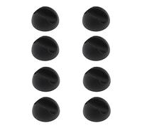 eMagTech 8 Protectores de Suelo para Patas de Mesa, de Silicona, Ajuste Apretado, de 10 a 12 mm de Grosor, Varillas de Metal para Protectores de Mesa de Madera, Patas de Muebles, Color Negro
