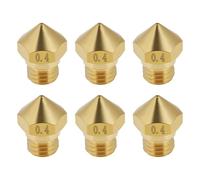 eMagTech Boquilla de Lat¨®n para Impresora 3D de 6 Piezas de 0,4 Mm MK10 Boquilla M7/1,75 Mm Compatible con Flashforge Finder Y Creator Pro.