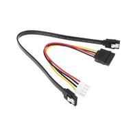 eMagTech Cable de Alimentación HDD de 4 Pines con Cable de Datos SATA 3.0 Compatible con Hikvision Compatible con Sistemas NVR HiLook