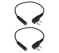 eMagTech Cable de Transferencia de Audio para Auriculares 2 Pines K1 A 3,5 Mm Hembra Compatible con TYT Compatible con UV5R 888S
