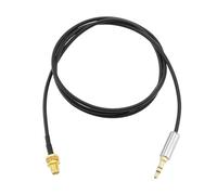 eMagTech Cable Extensión Conector Estéreo SMA Hembra A TRS 3,5Mm Y 1/8" de Longitud 1M para Conectar Una Radio Onda Corta O Un Receptor Radio A Una Antena Coaxial Cable Coaxial