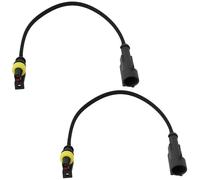 eMagTech Conector de Arnés de Interruptor de Presión de Aceite de Tubería Automotriz de 2 Piezas de 1 Pin Conector Impermeable Compatible con Opel