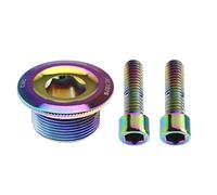 eMagTech Cubierta de Manivela de Bicicleta M20 con 2 Pernos de Cabeza Hexagonal Pernos de Brazo de Manivela Tornillo de Biela de Bicicleta Compatible con Shimano M4000/M590/M596/M610/M661/Deore/SLX