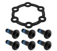 eMagTech Espaciador de disco de freno de cubo de 2 mm con tornillos, aleación de aluminio, adecuado para la mayoría de bicicletas de montaña