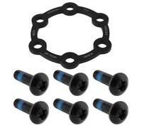 eMagTech Espaciador de disco de freno de cubo de 3 mm con tornillos, aleación de aluminio, adecuado para la mayoría de bicicletas de montaña