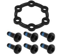 eMagTech Espaciador de disco de freno de cubo de 4 mm con tornillos, aleación de aluminio, adecuado para la mayoría de bicicletas de montaña