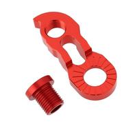 eMagTech Extensión de Patilla de Cambio de Bicicleta con Tornillos Apta para Bicicletas de 34T A 52T (roja)