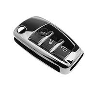 eMagTech Funda para Llave de Coche de TPU con 3 Botones, a Prueba de caídas, Compatible con Audi A1, A3, A4, A6, Q3, Q5, Q7, S3, R8 TT