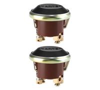 eMagTech Interruptor de Botón de Arranque de Vehículo de 2 Pines 12/24 V Apto para Coche Tractor Autobús.