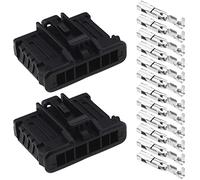 eMagTech Juego de 2 Conectores de reparación de lámparas traseras con terminales compatibles con Peugeot, Compatible con Citroen Automotive Lamp Holder Socket 12V