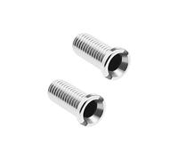 eMagTech - Juego de 2 tornillos para colador de fregadero de cocina de acero inoxidable 304, filtro de residuos roscado, tornillo conector M12 × 25 mm fregadero perno tornillos para lavabo