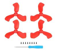 eMagTech Kit de 2 Pares de Hélices para Drones Color Rojo Compatible con dji Neo 2