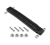 eMagTech Mango de amplificador de guitarra de estilo vintage, mango de cuero de 218 x 30 mm para amplificador de guitarra, altavoz, equipo de audio con tornillo, color negro