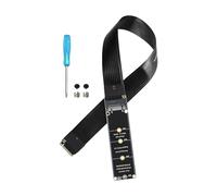 eMagTech NGFF M-Key NVME Conector macho a hembra PCI-E 4.0 Cable de extensión para placa base SSD 2230 2242 2260 2280, 30 cm (180 grados)