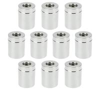 eMagTech Paquete de 10 casquillos hidráulicos de estampación hidráulica que no se rompe, virolas hidráulicas adecuadas para mangueras SAE R1AT/R2AT, 1/4 pulgadas