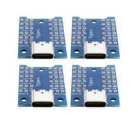 eMagTech Placa Adaptadora USB-C de 4 Piezas Placa Adaptadora USB 3.1 Tipo C Hembra Placa de Conexión Tipo C Placa PCB de Prueba para Depuración Resolución de Problemas Y Prueba de Funciones