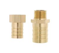 eMagTech Reductor Púas de Latón Adaptador de Montaje de Manguera de 19 Mm A 25 Mm Empalmador de Tubo Convertidor de Conector de Unión para Tubería de Aceite Rosca de 1/2 Pulgada