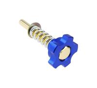 eMagTech Tornillo de ajuste de velocidad de ralentí para carburador de motocicleta, mezcla de aire y combustible, color azul, compatible con Keihin PWK