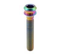 eMagTech Tornillo de titanio M6 x 35 mm, tornillo de fijación para vástago de bicicleta, arcoíris