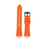 EMAIGlPO Adaptador de acero modificado for correa de silicona compatible con for Maurice Lacroix Aikon AI6008 AI6007 6038 AI6058(Orange-black pin,For AI6038)
