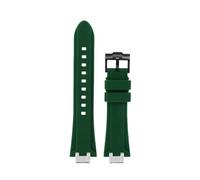 EMAIGlPO Adaptador de acero modificado for correa de silicona compatible con for Maurice Lacroix Aikon AI6008 AI6007 6038 AI6058(Green-black pin,For AI6008)