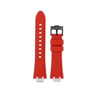 EMAIGlPO Adaptador de acero modificado for correa de silicona compatible con for Maurice Lacroix Aikon AI6008 AI6007 6038 AI6058(Red-black pin,For AI1018)