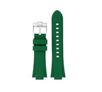 EMAIGlPO Adaptador de acero modificado for correa de silicona compatible con for Maurice Lacroix Aikon AI6008 AI6007 6038 AI6058(B green silver pin,For AI6008)