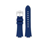EMAIGlPO Adaptador de acero modificado for correa de silicona compatible con for Maurice Lacroix Aikon AI6008 AI6007 6038 AI6058(B blue silver pin,For AI6007)