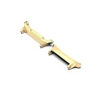 EMAIGlPO Adaptador de correa de acero inoxidable de repuesto, conector de banda sin espacio, apto for Samsung Galaxy Watch 7 Ultra, accesorio(2PCS Gold,22mm)