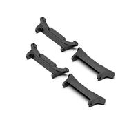 EMAIGlPO Adaptador de correa de acero inoxidable de repuesto, conector de banda sin espacio, apto for Samsung Galaxy Watch 7 Ultra, accesorio(4PCS Black,22mm)