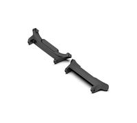 EMAIGlPO Adaptador de correa de acero inoxidable de repuesto, conector de banda sin espacio, apto for Samsung Galaxy Watch 7 Ultra, accesorio(2PCS Black,22mm)