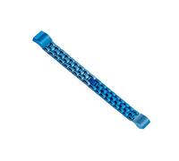 EMAIGlPO Adecuado for pulsera Fitbit Alta, correa de cadena de acero inoxidable de tres cuentas, adecuado for correa Alta Slim con patrón de dragón(Blue)