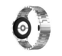 EMAIGlPO Adecuado for Samsung Galaxy Watch 7/6/5 Correa de metal de acero inoxidable con forma de H y botón estilo botón(Silver)