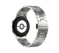 EMAIGlPO Adecuado for Samsung Galaxy Watch 7/6/5 Correa de metal de acero inoxidable con forma de H y botón estilo botón(Titanium)