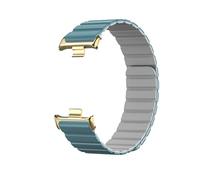 EMAIGlPO Adecuado for Xiaomi Band 8/9 Pro Correa de silicona Adecuado for Redmi Watch 4/5 Pulsera de cadena de silicona de dos colores(Dark Blue-grey 3,For Redmi watch4/5)