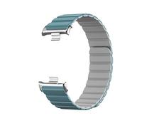 EMAIGlPO Adecuado for Xiaomi Band 8/9 Pro Correa de silicona Adecuado for Redmi Watch 4/5 Pulsera de cadena de silicona de dos colores(Dark Blue-grey 1,For Redmi watch4/5)